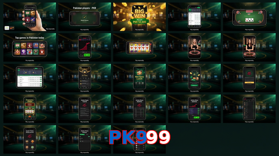 Main screen of PK999 bet page for PK players