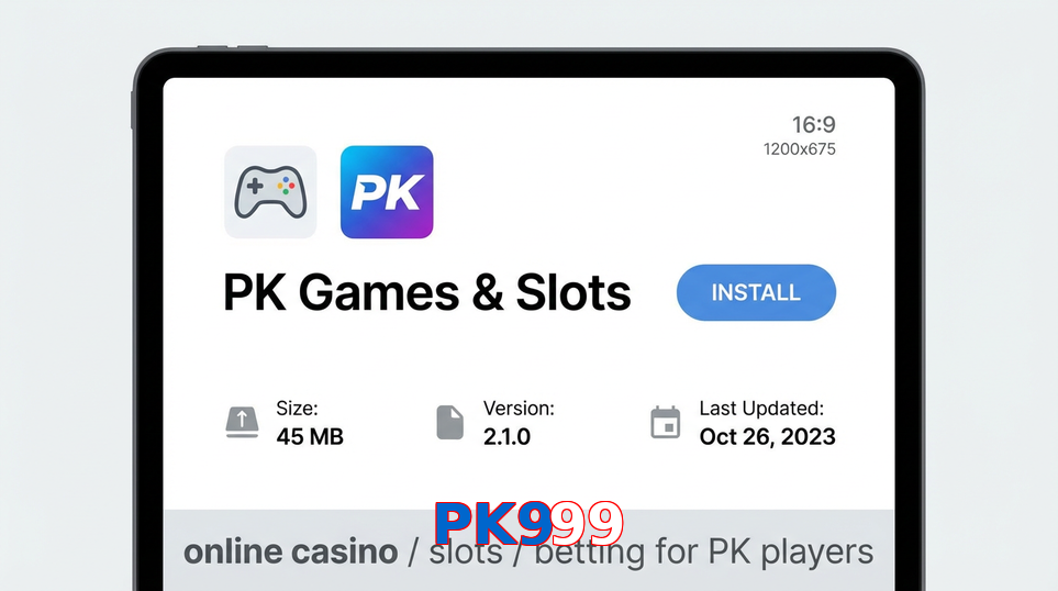 Game list for PK999 gameapk section