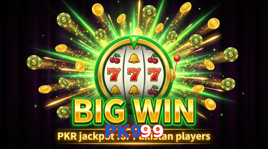 Big win animation on PK999 slot game